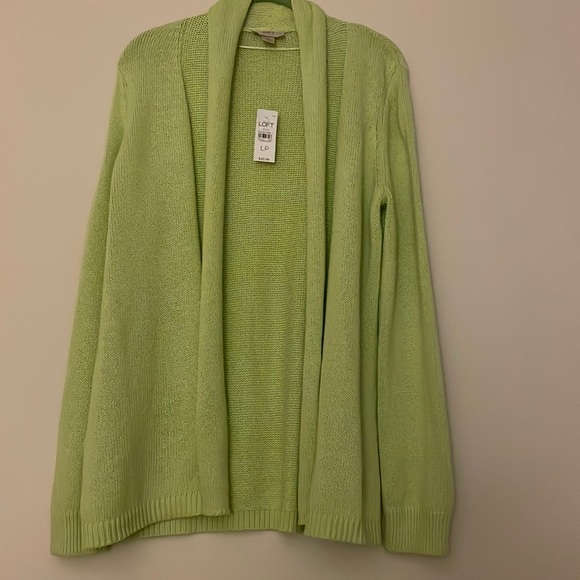 LOFT Sweaters New Apple Green Cardigan Poshmark
